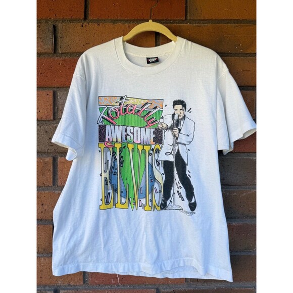 Elvis Presley 1987 Shirt Screen Stars Single‎ Stitch Totally Awesome | Size XL - Picture 1 of 13
